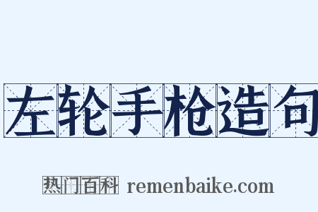 左轮手枪造句是什么意思的图片